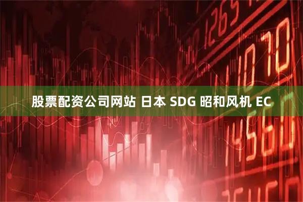 股票配资公司网站 日本 SDG 昭和风机 EC